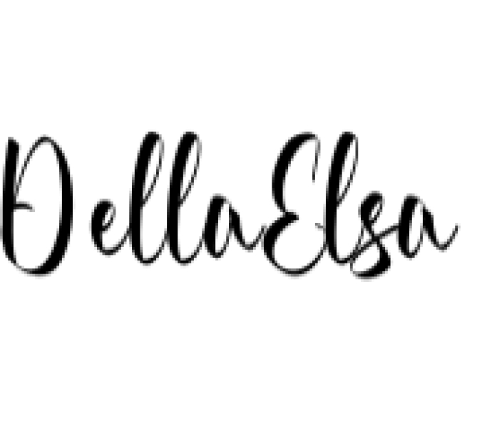 Della Elsa Font Preview