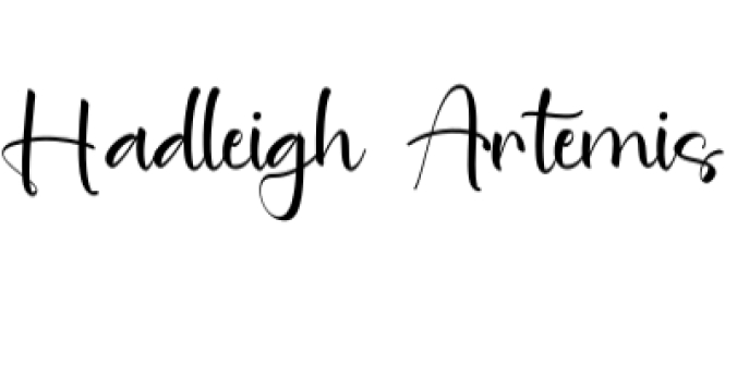 Hadleigh Artemis Font Preview