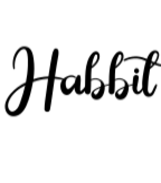 Habbit Font Preview