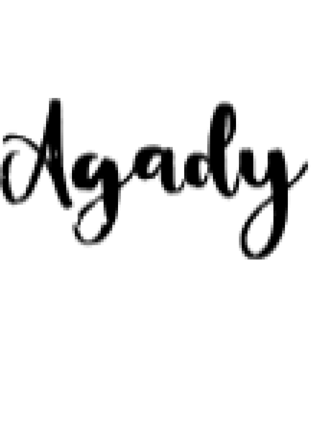 Agady Font Preview