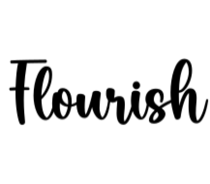Flourish Font Preview