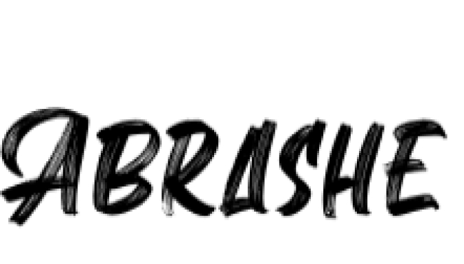 Abrashe Brush Font Preview