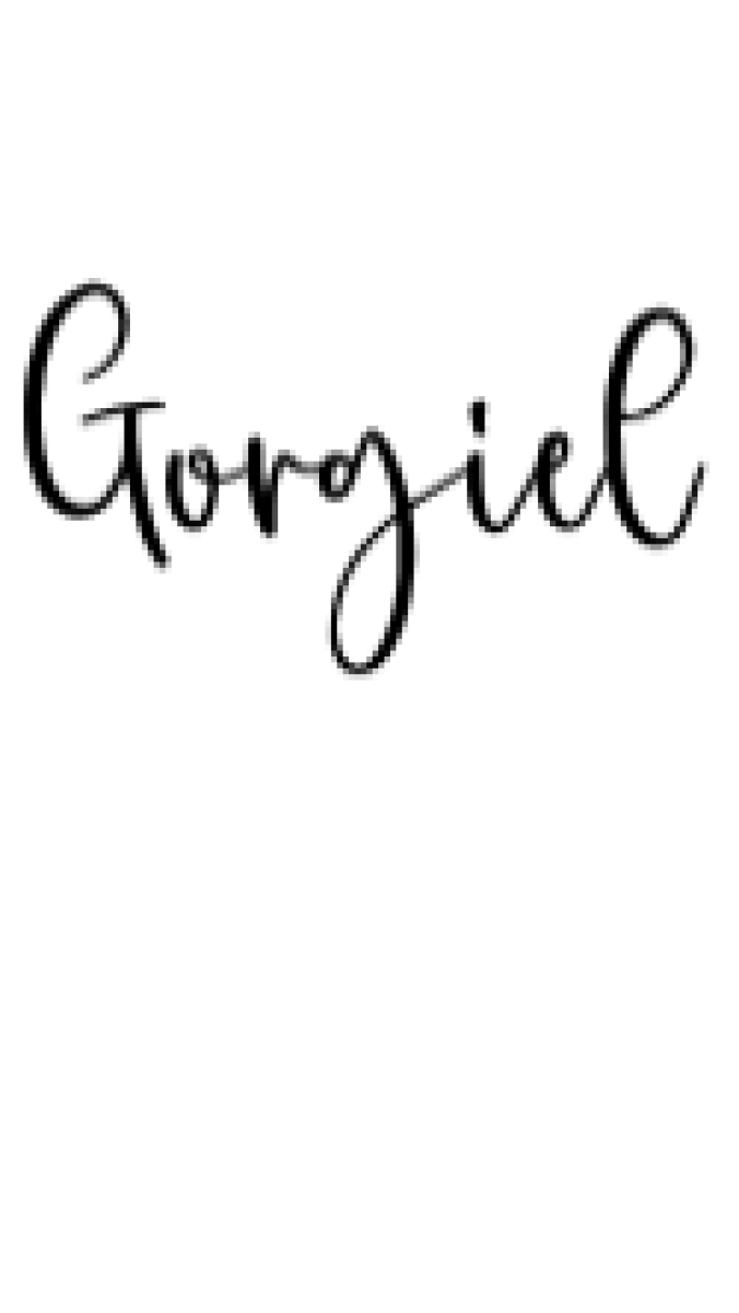 Gorgiel Font Preview