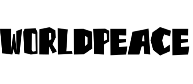 World Peace Font Preview