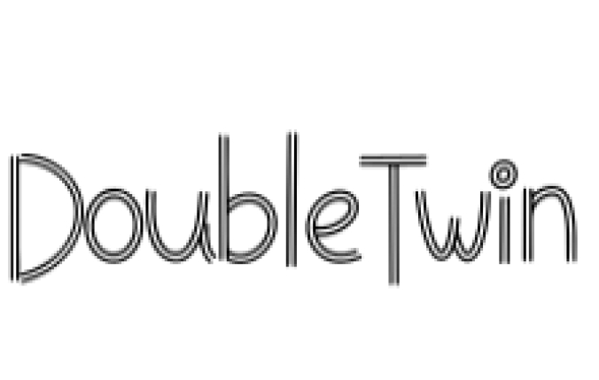 Double Twin Style Font Preview