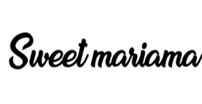 Sweetmariama Font Preview