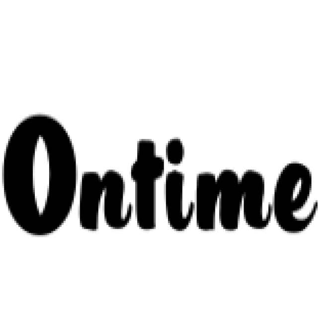 Ontime Font Preview
