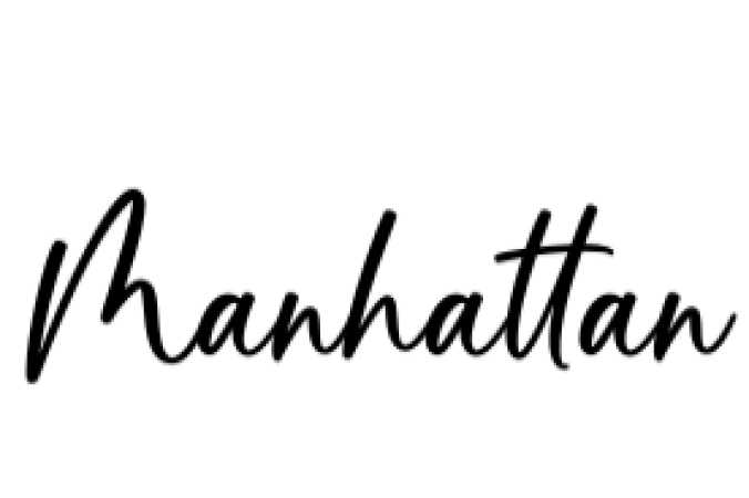 Manhattan Font Preview