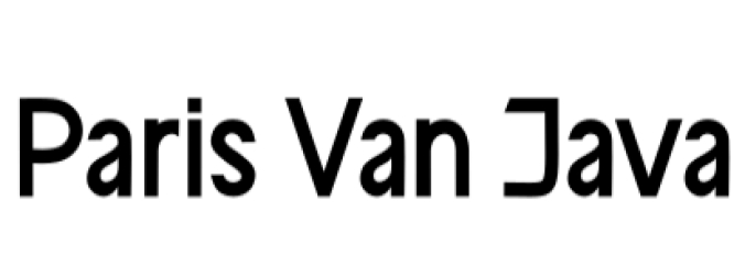 Paris Van Java Family Font Preview