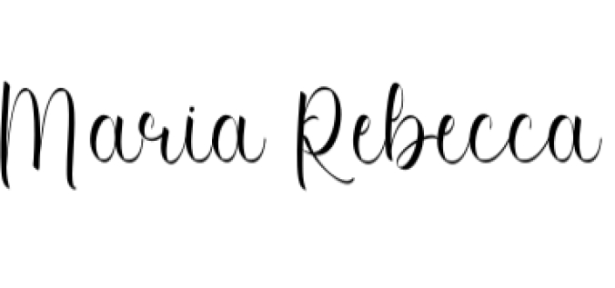 Maria Rebecca Font Preview