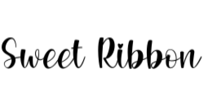 Sweet Ribbon Font Preview