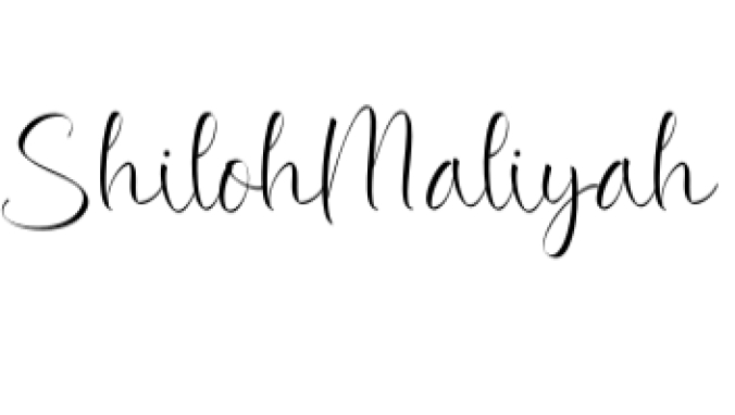 Shiloh Maliyah Font Preview