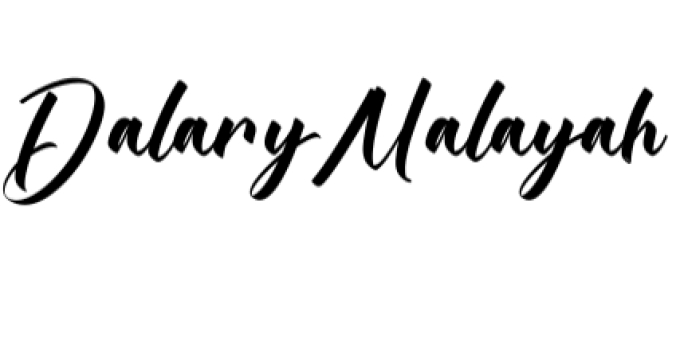 Dalary Malayah Font Preview