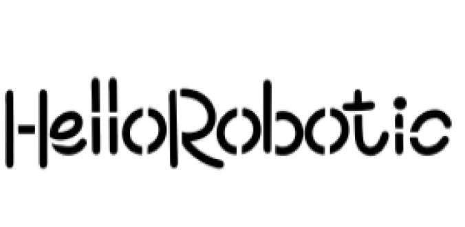 Hello Robotic Font Preview