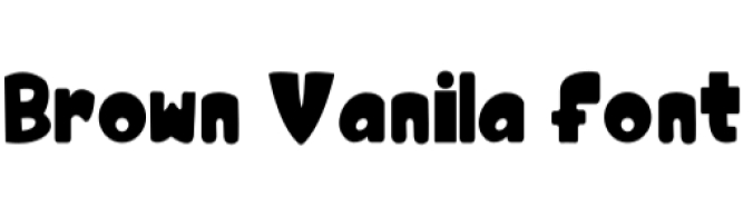 Brown Vanila Font Preview