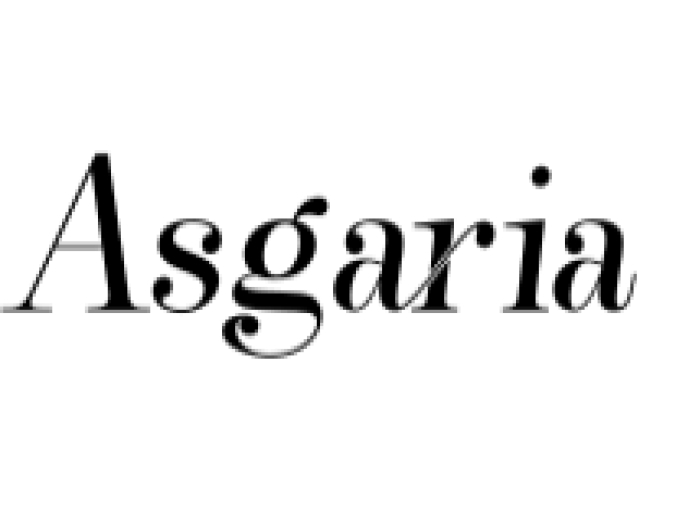 Asgaria Font Preview