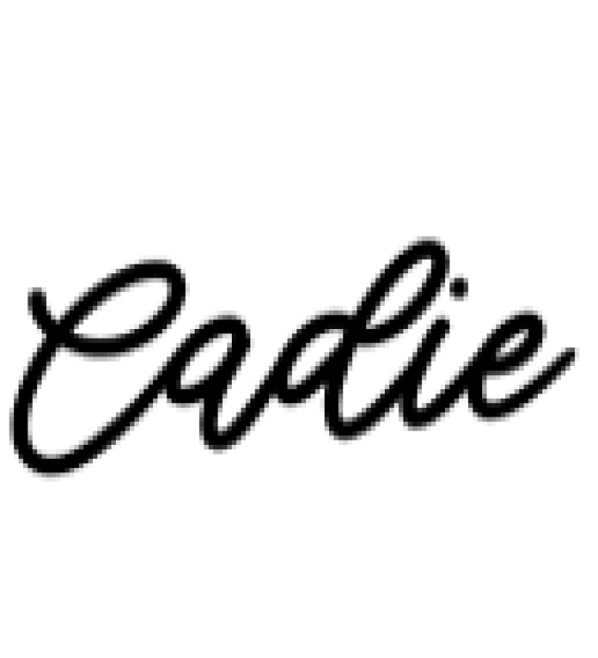 Cadie Font Preview