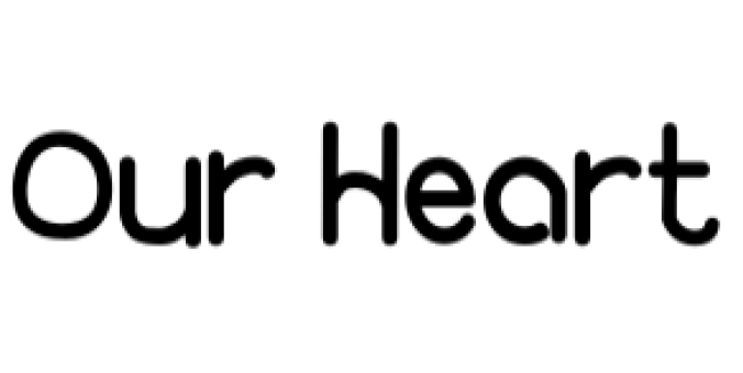 Our Heart Font Preview