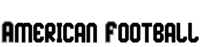 American Football Font Preview