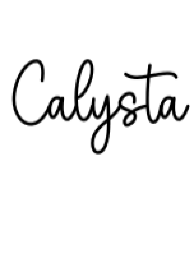 Calysta Font Preview