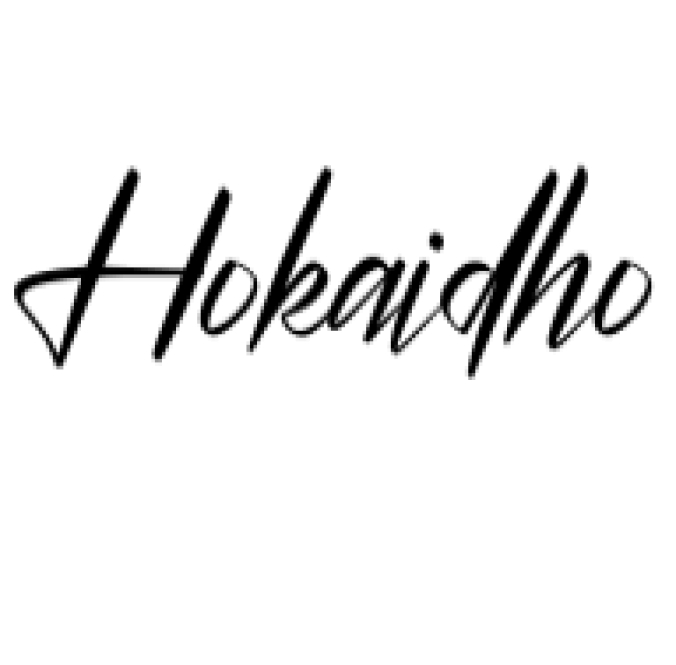 Hokaidho Font Preview