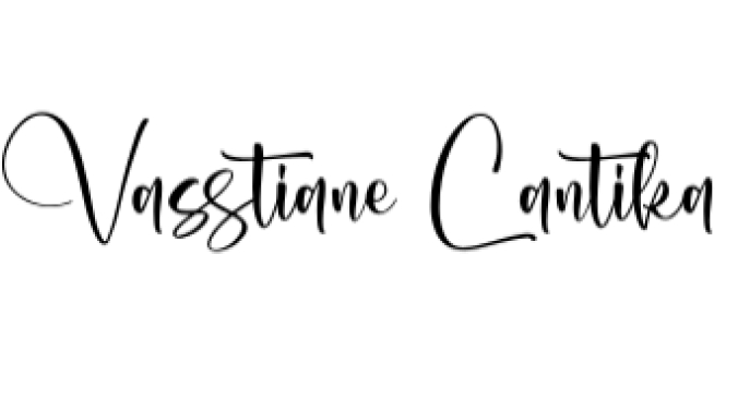 Vasstiane Cantika Font Preview