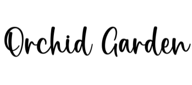 Orchid Garden Font Preview