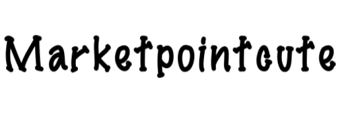 Market Point Cute Font Preview