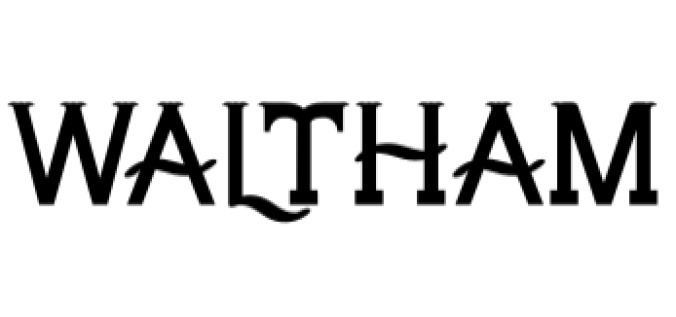 Waltham Font Preview