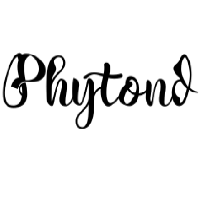Phytond Font Preview