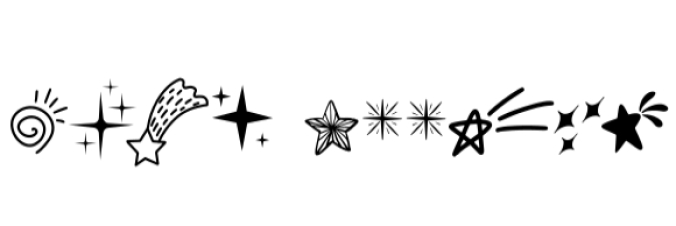 Star Doodle Font Preview