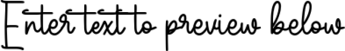 Honeyloops Handwritten Cursive Script Font Preview