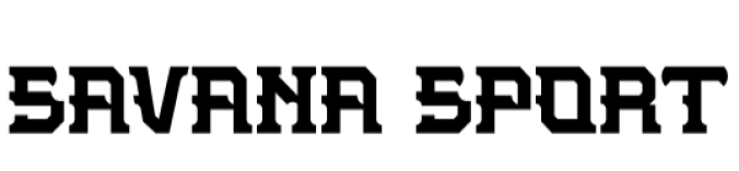 Savana Font Preview