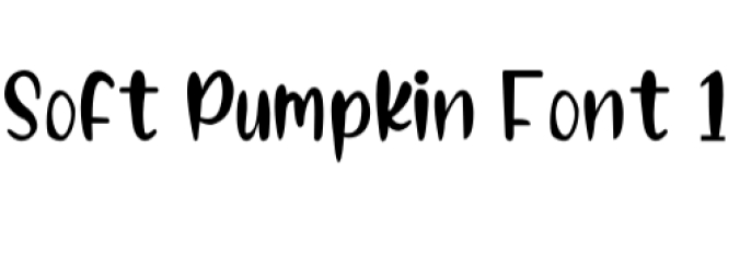 Soft  Pumpkin Font Preview