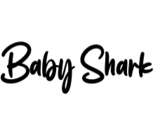 Baby Shark Font Preview