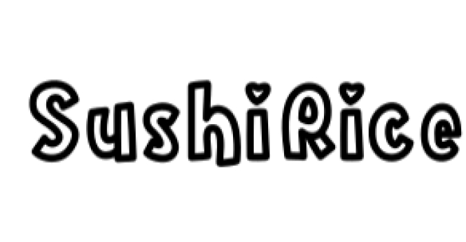 Sushi Rice Font Preview