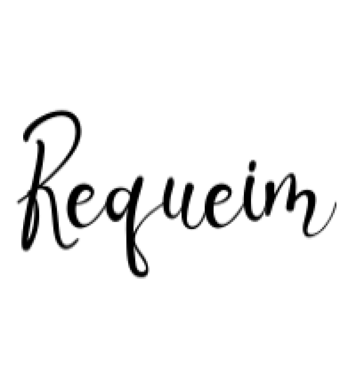 Requeim Font Preview