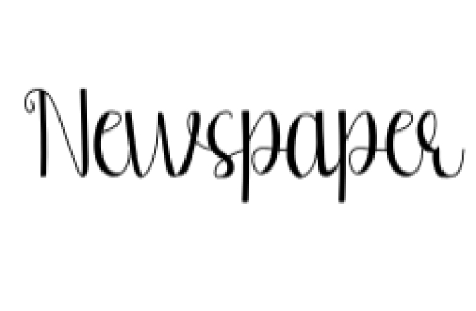 Newspaper Font Preview