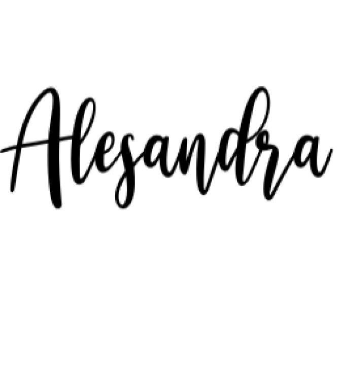 Alesandra Font Preview