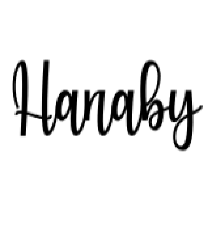 Hanaby Font Preview