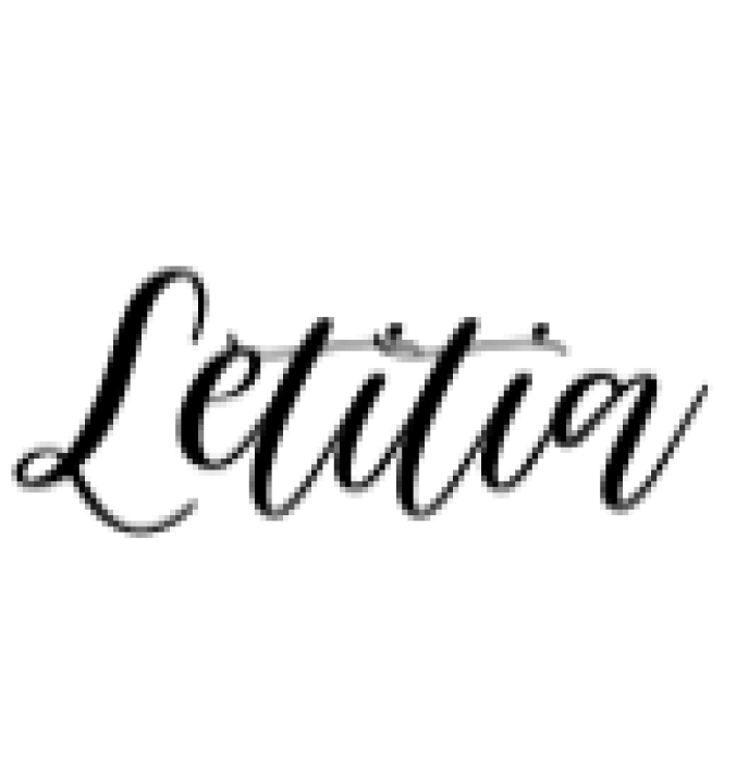Letitia Font Preview