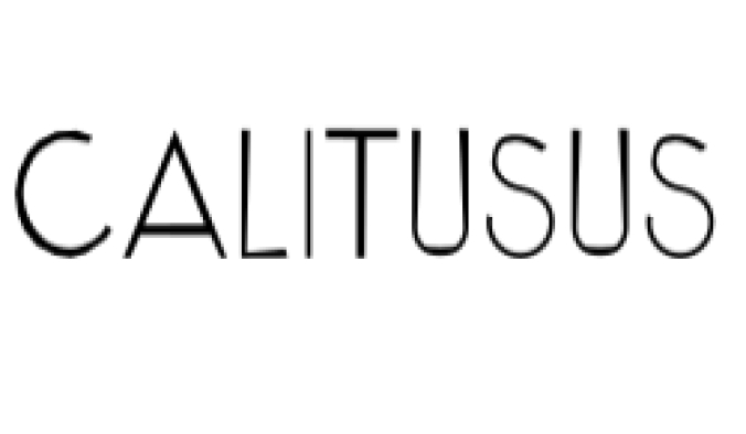 Calitusus Font Preview