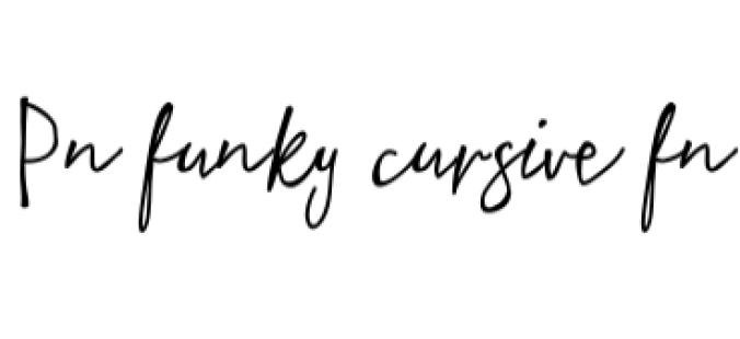 Funky Cursive Font Preview