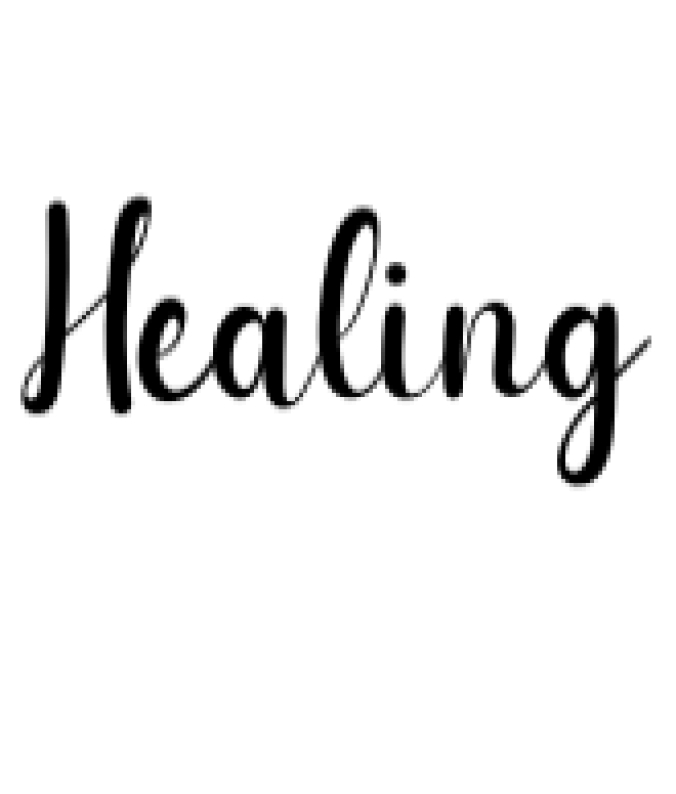 Healing Font Preview
