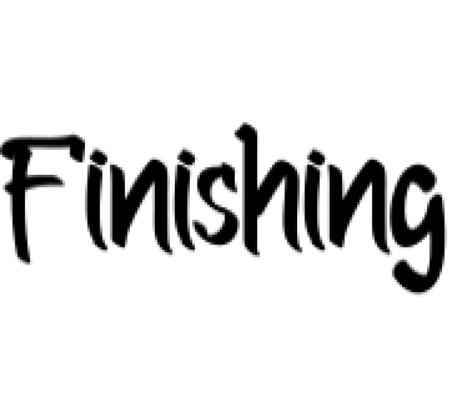 Finishing Font Preview