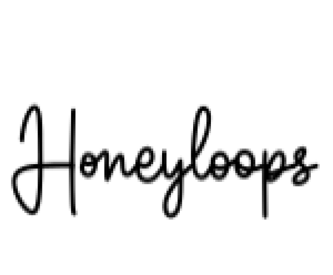 Honeyloops Font Preview