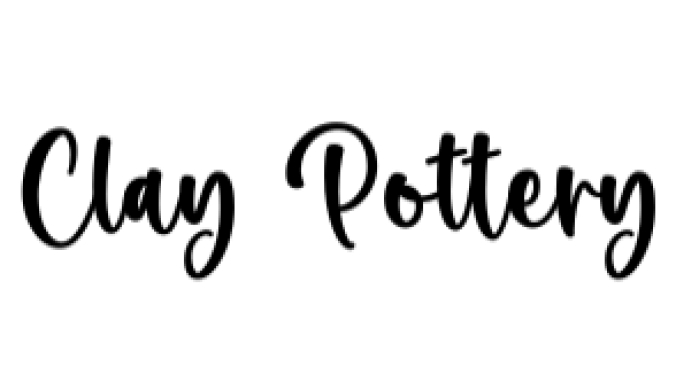 Clay Pottery Font Preview
