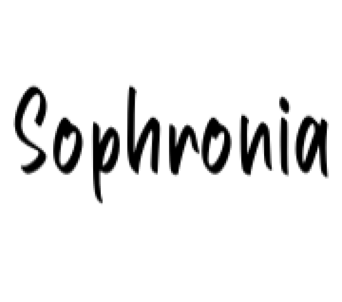 Sophronia Font Preview