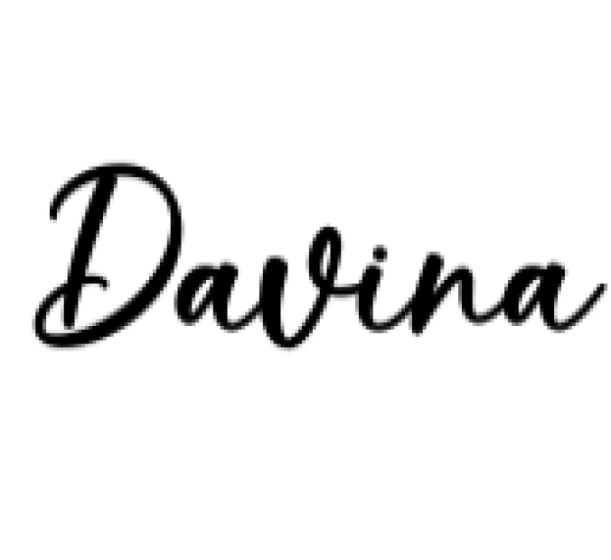 Davina Font Preview