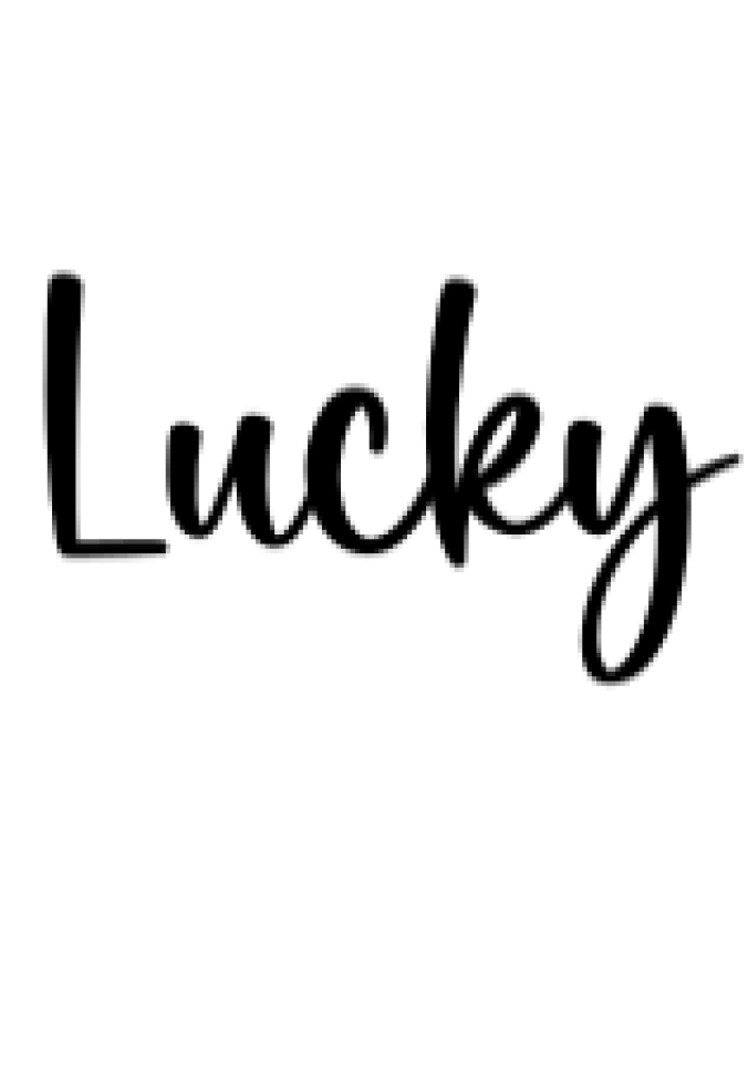 Lucky Font Preview